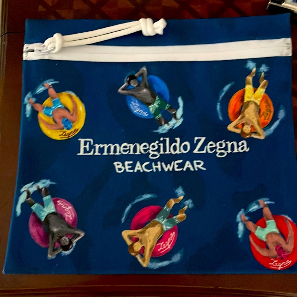 ERMENEGILDO ZEGNA BATHING SUIT POUCH.